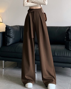 Autumn and winter suit pants drape wide leg pants for women