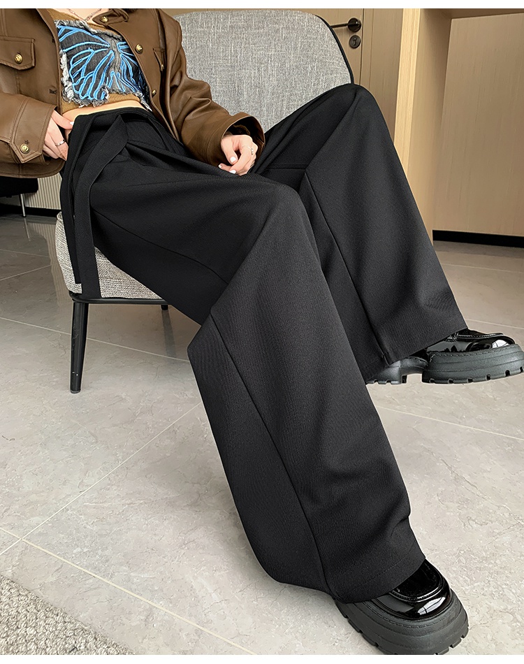 Autumn and winter suit pants drape wide leg pants for women