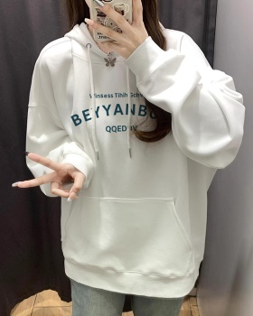 Cotton autumn and winter complex hoodie for women