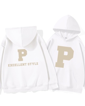 Autumn and winter complex hooded cotton hoodie