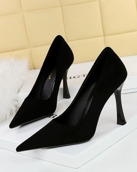 Fashion broadcloth shoes simple high-heeled shoes