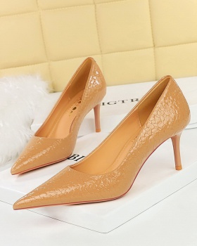 Low high-heeled shoes pointed shoes for women