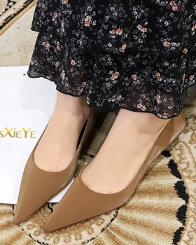 Simple fine-root fashion European style spring shoes