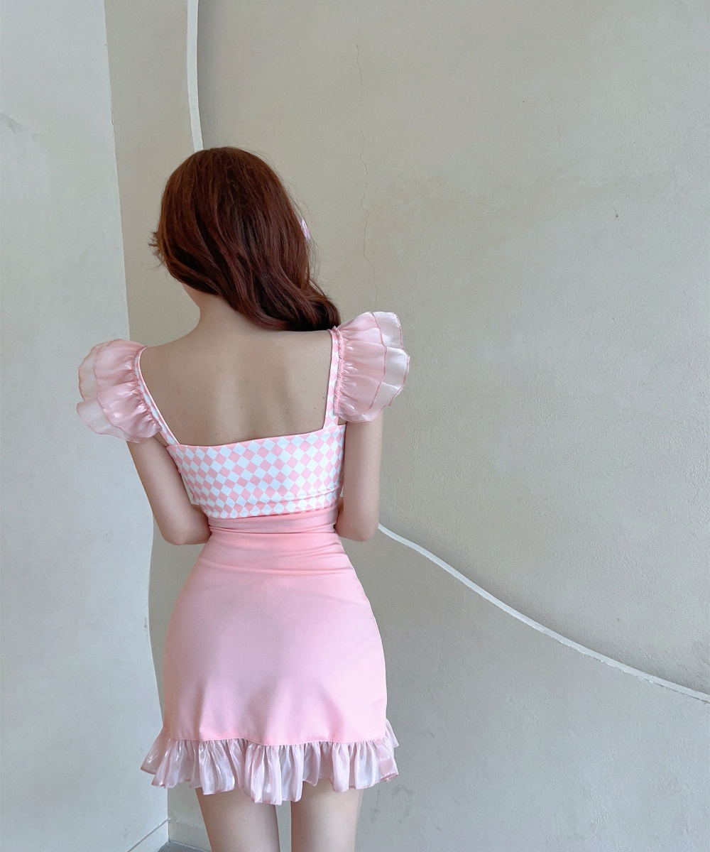 Jacquard low-cut short cheongsam lace lovely halter dress