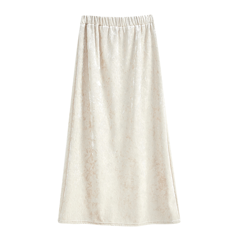 Package hip plus velvet skirt for women