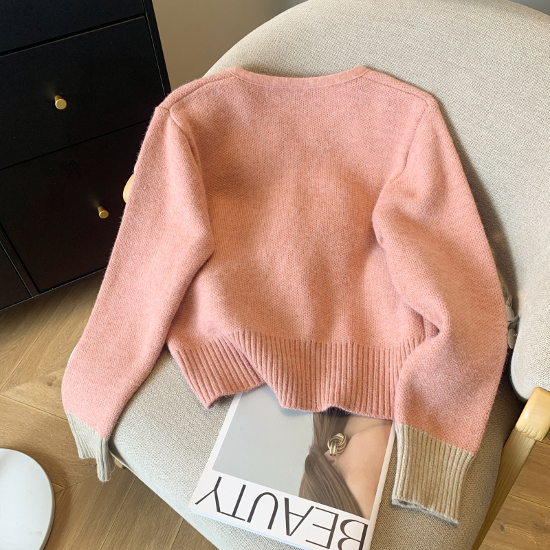Spring knitted tops thick lazy coat for women