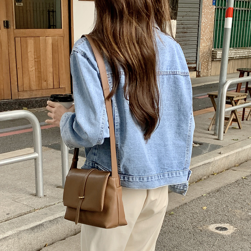 All-match denim Casual coat washed spring and autumn tops