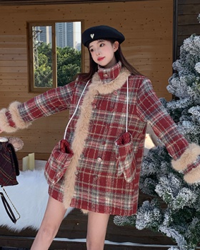 Slim large yard with Gloves fat winter coat for women
