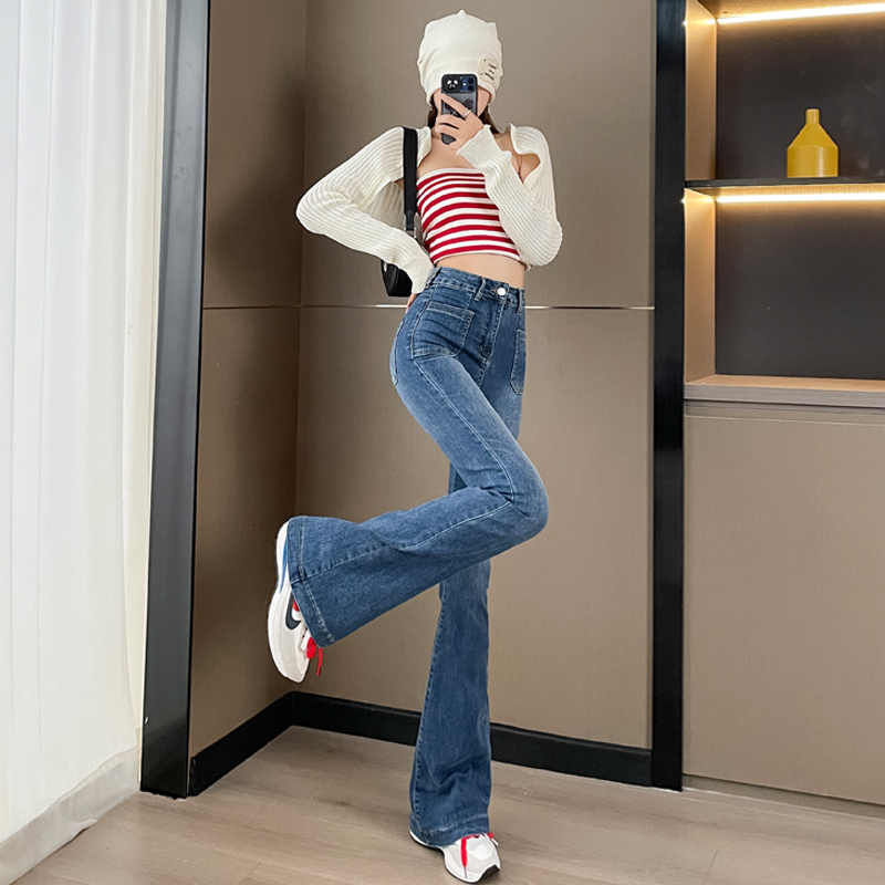 High elastic spicegirl pants high quality jeans for women