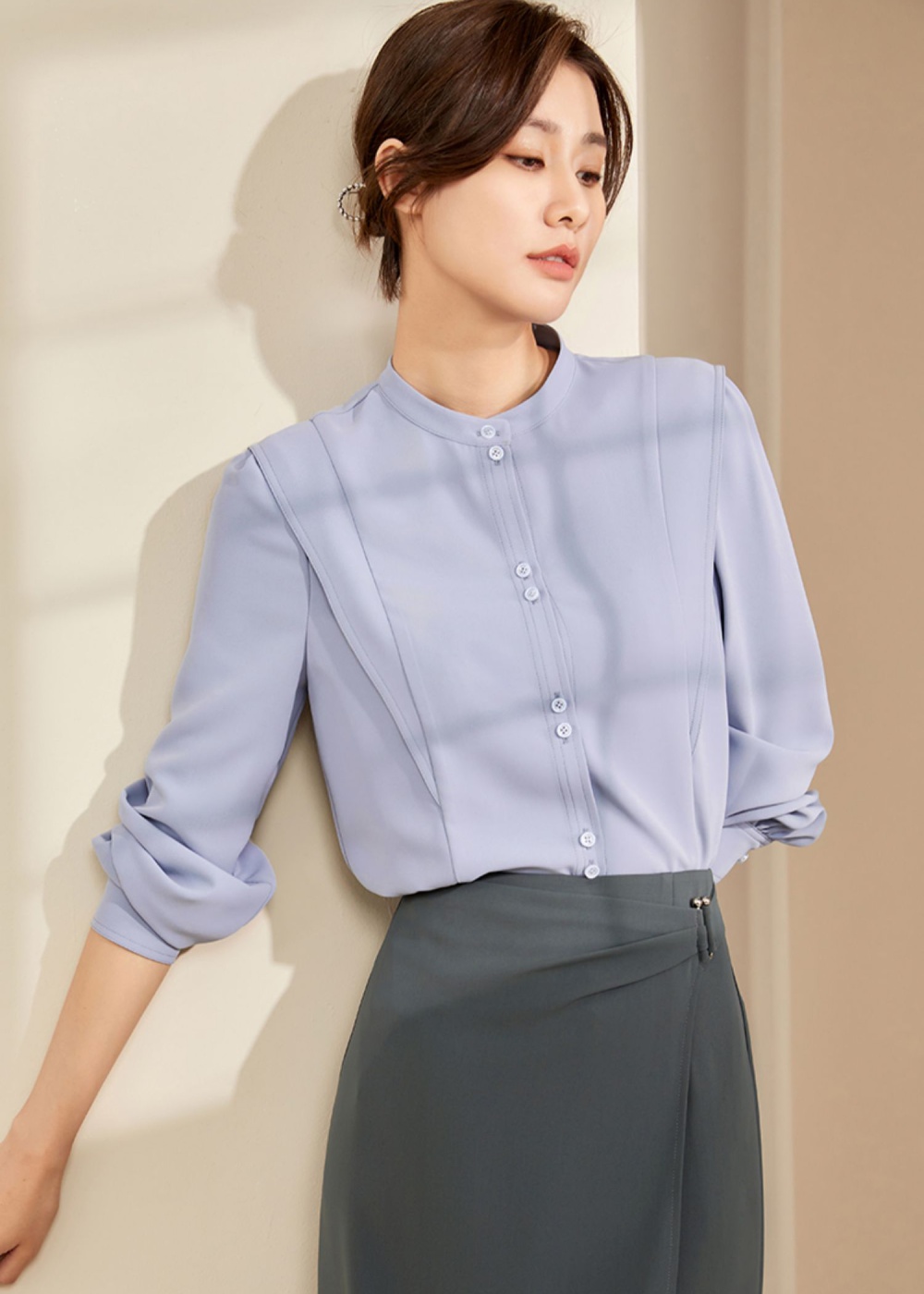 Profession long sleeve shirt temperament tops for women