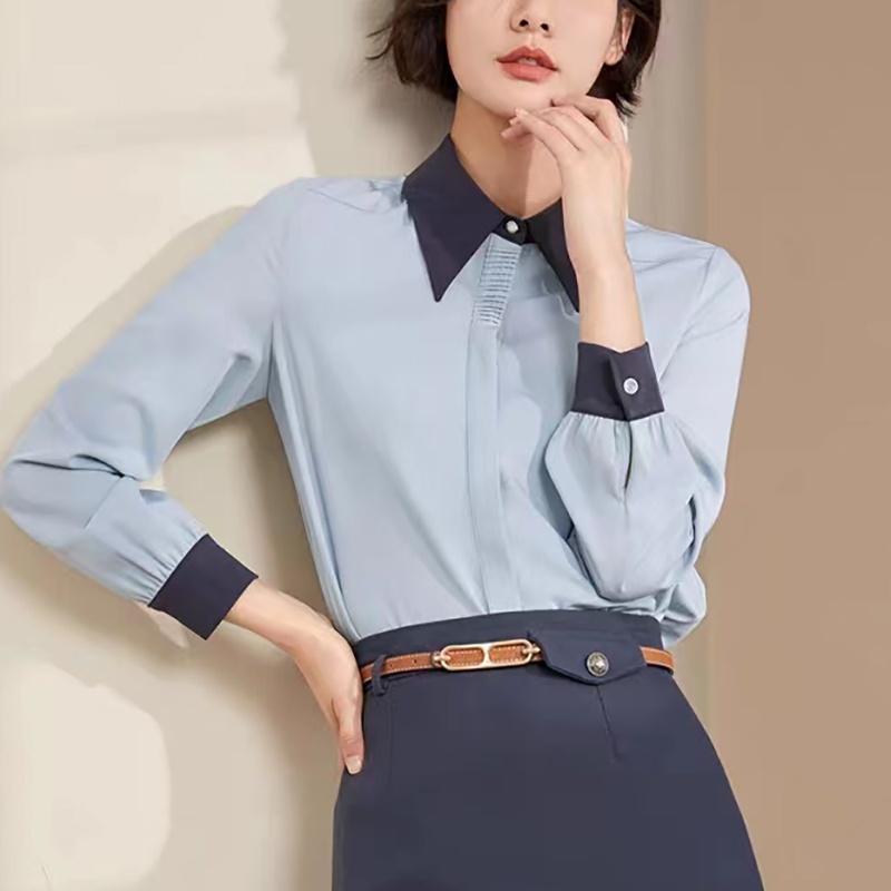 Western style niche shirt long sleeve tops for women