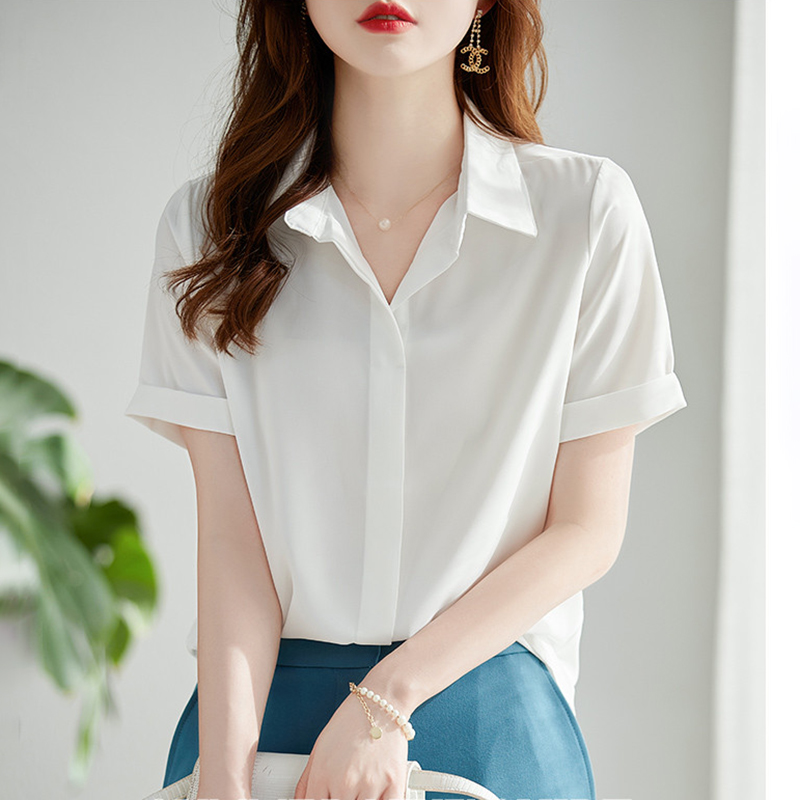 Pullover profession chiffon Korean style shirt for women