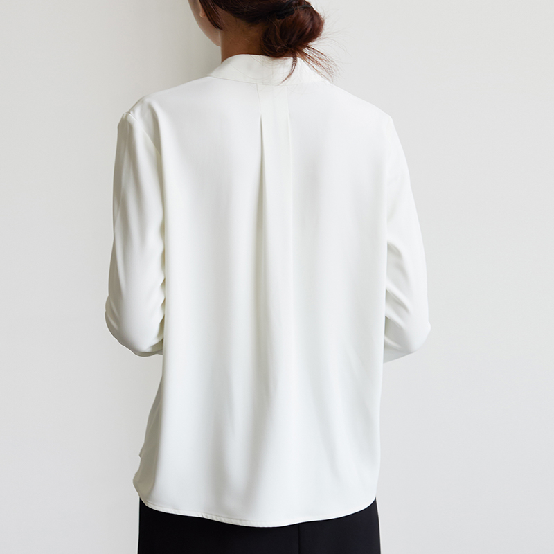 V-neck spring tops temperament shirt for women