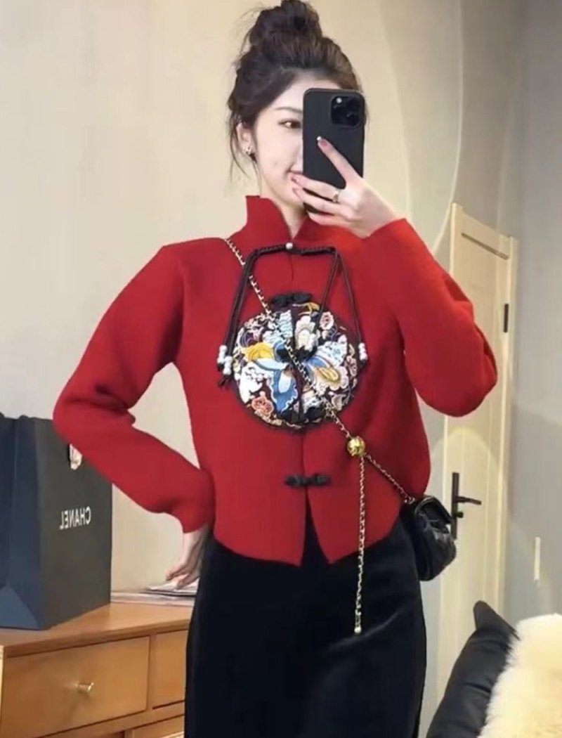 Chinese style sweater for women