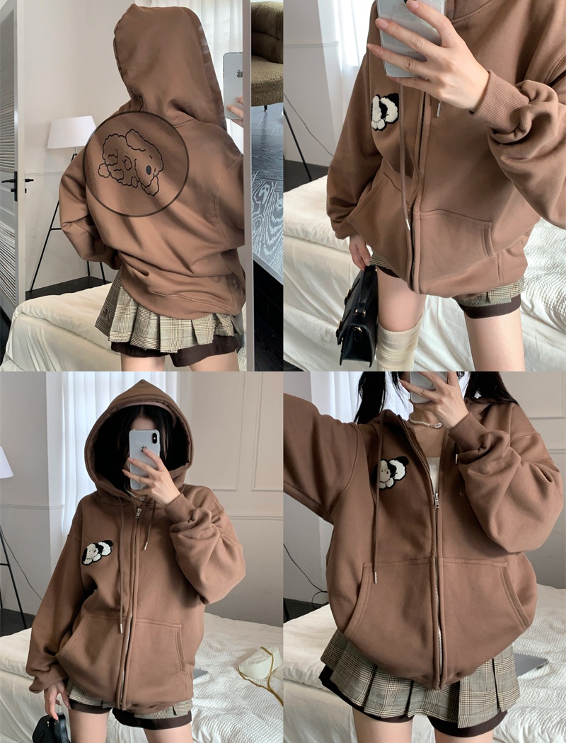 Show young lazy coat long sleeve tops for women