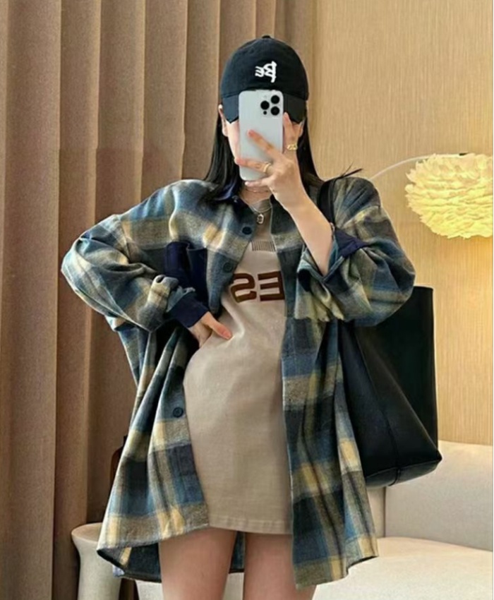 Slim Korean style large yard shirt for women