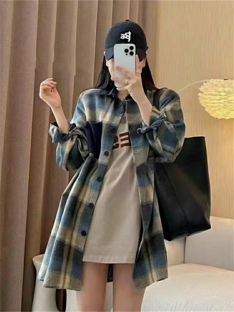 Slim Korean style large yard shirt for women