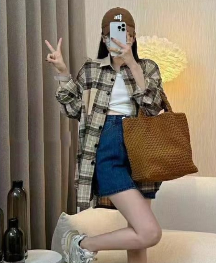 Slim Korean style large yard shirt for women