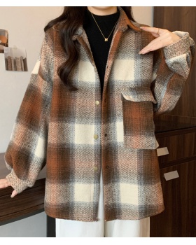 Spring loose thick Korean style lazy shirt for women