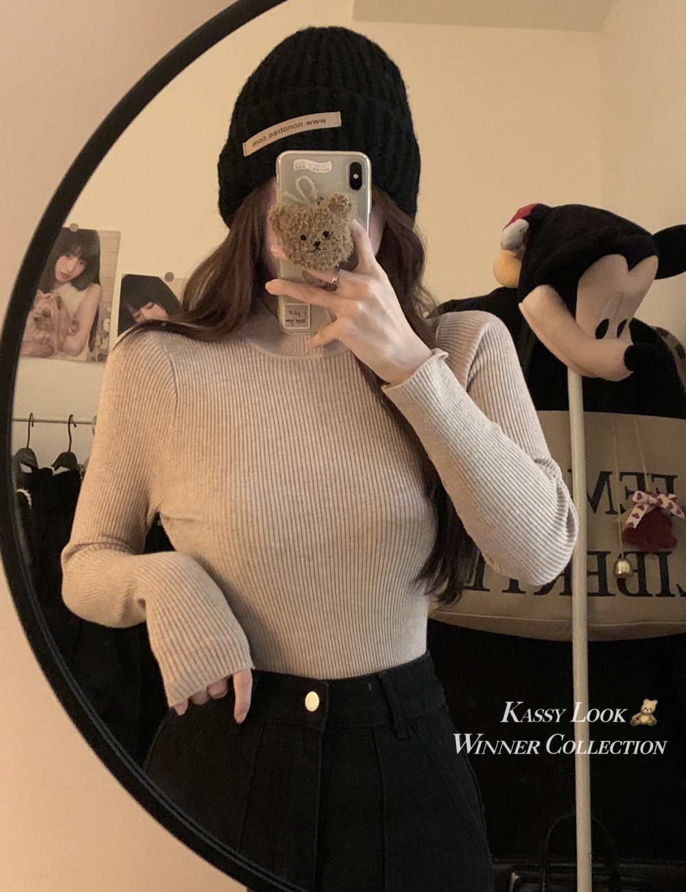 Basis knitted autumn and winter bottoming shirt