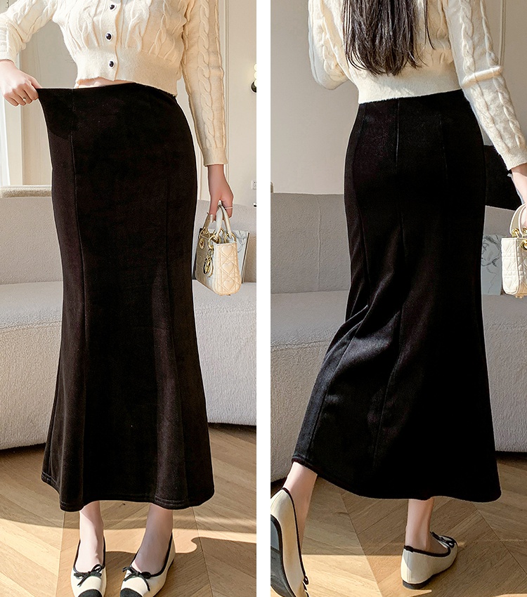 High waist autumn and winter skirt for women