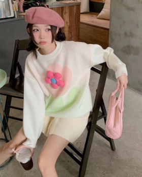 Colors sweet Korean style all-match pullover sweater