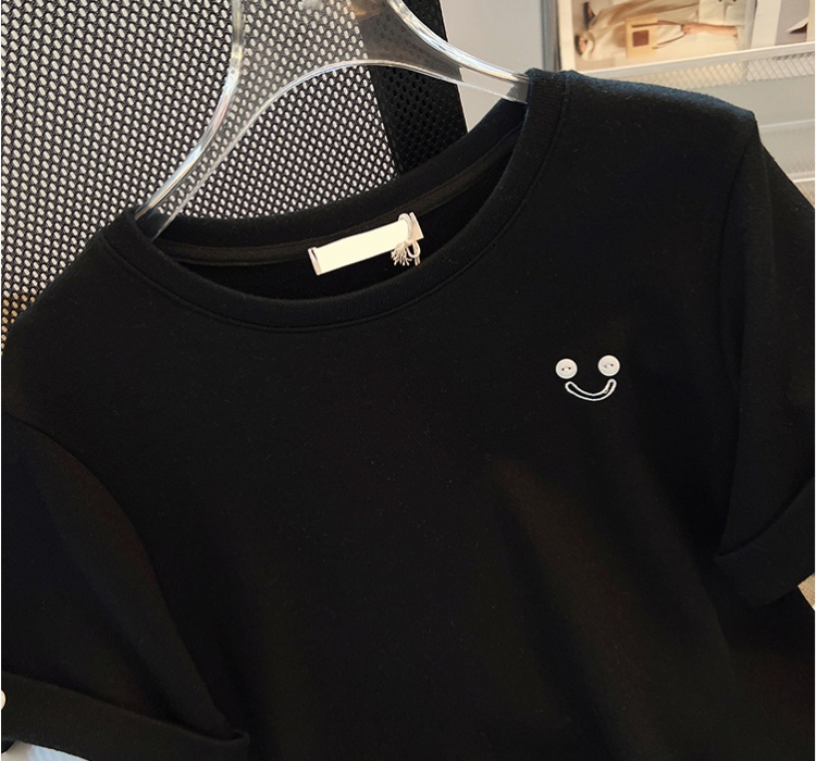 Smiley Casual T-shirt all-match tops for women