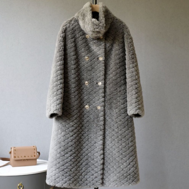 Western style winter coat thick overcoat for women