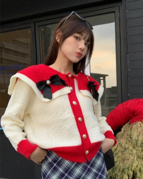 Show young bow coat Korean style loose sweater