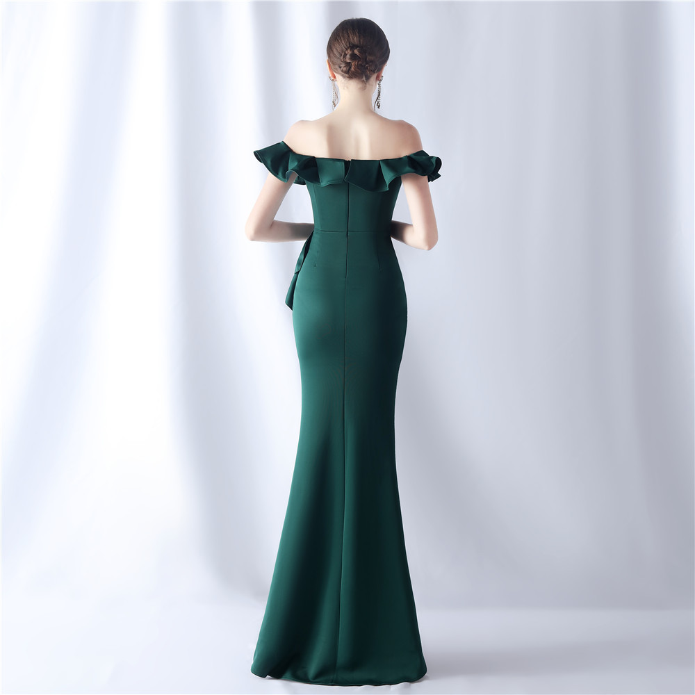 Wrapped chest evening dress sling dress