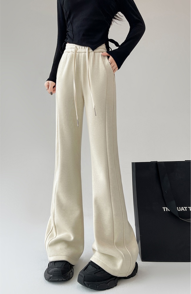 High waist long pants slim pants for women