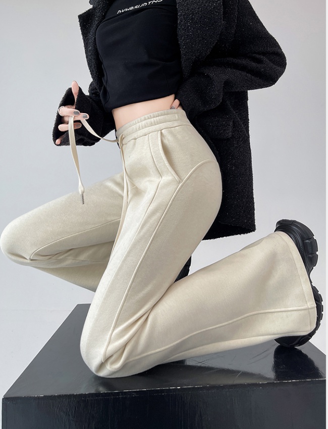 Drape slim long pants sports micro speaker pants for women