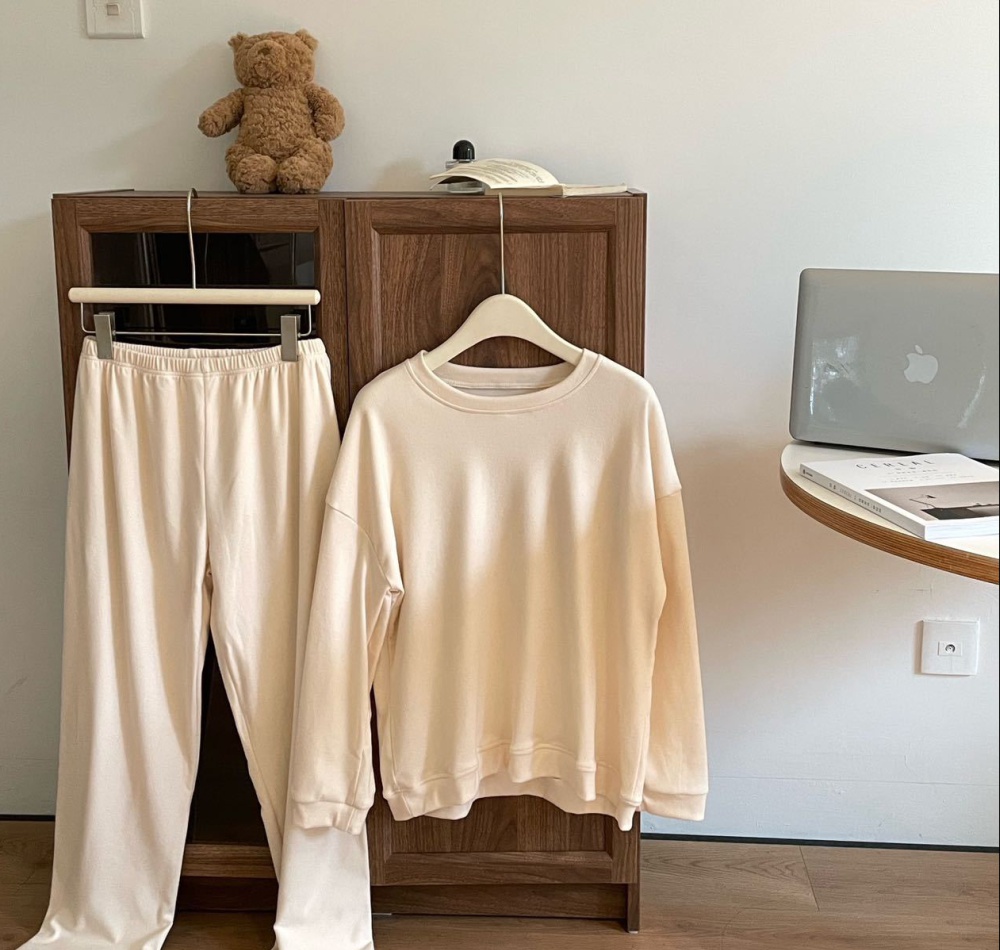 Thermal pajamas bottoming shirt a set for women
