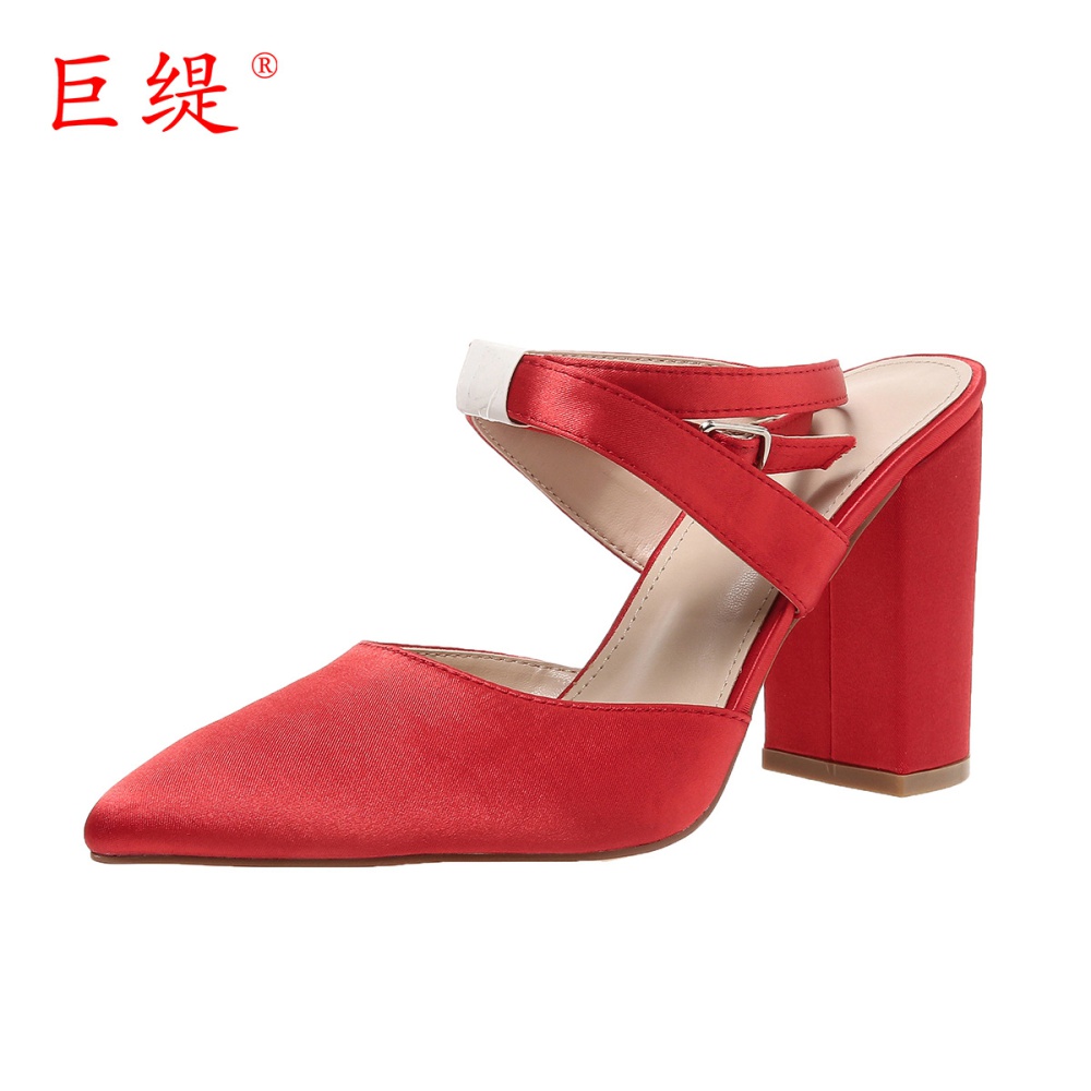European style large yard hasp pointed sandals