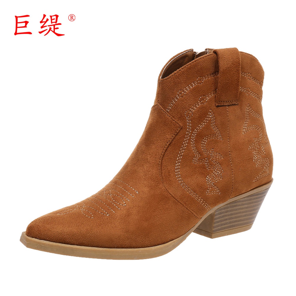 Low cylinder large yard autumn and winter women's boots