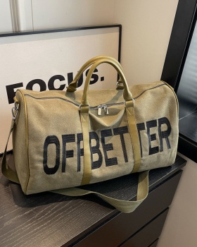 High capacity fitness backpack canvas messenger handbag