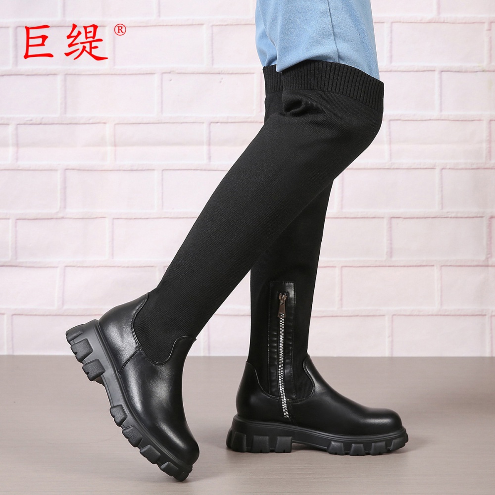 Large yard autumn and winter thigh boots for women