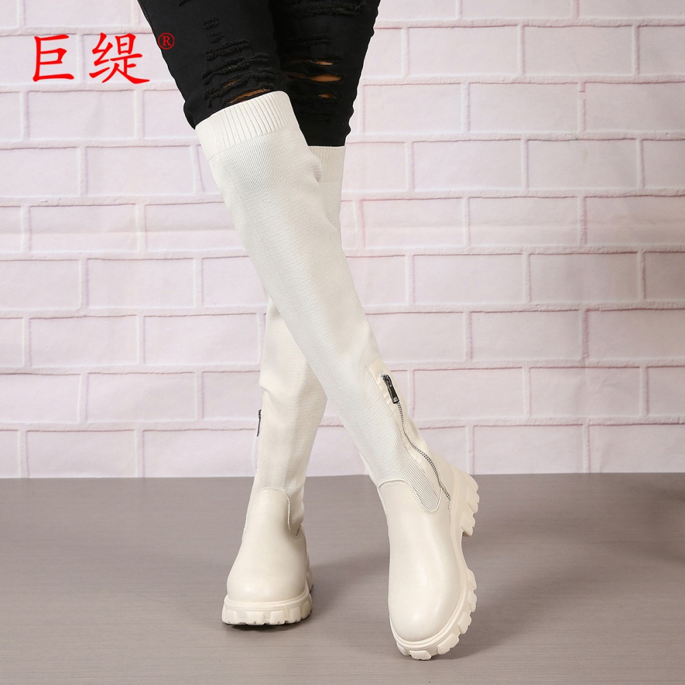 Large yard autumn and winter thigh boots for women