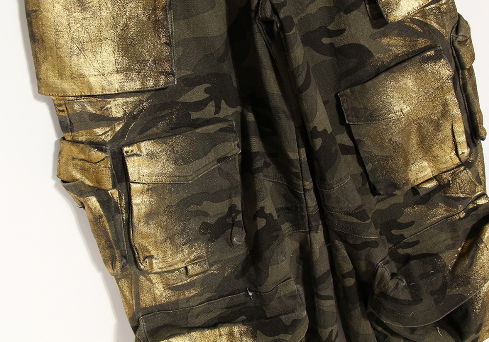 Niche camouflage work pants loose American style pants