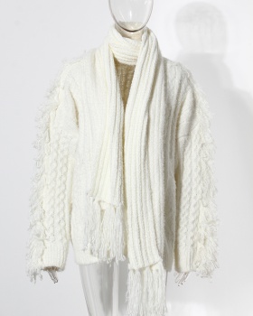 Tassels spring and summer sweater all-match coat