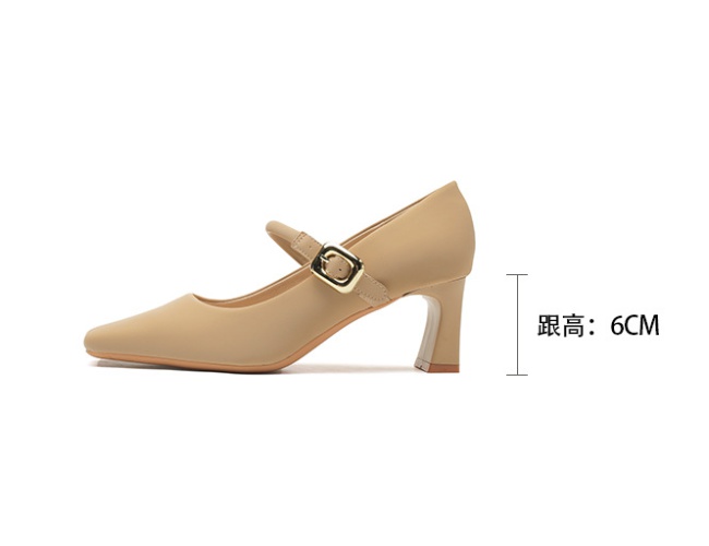 France style thick high-heeled shoes cingulate shoes
