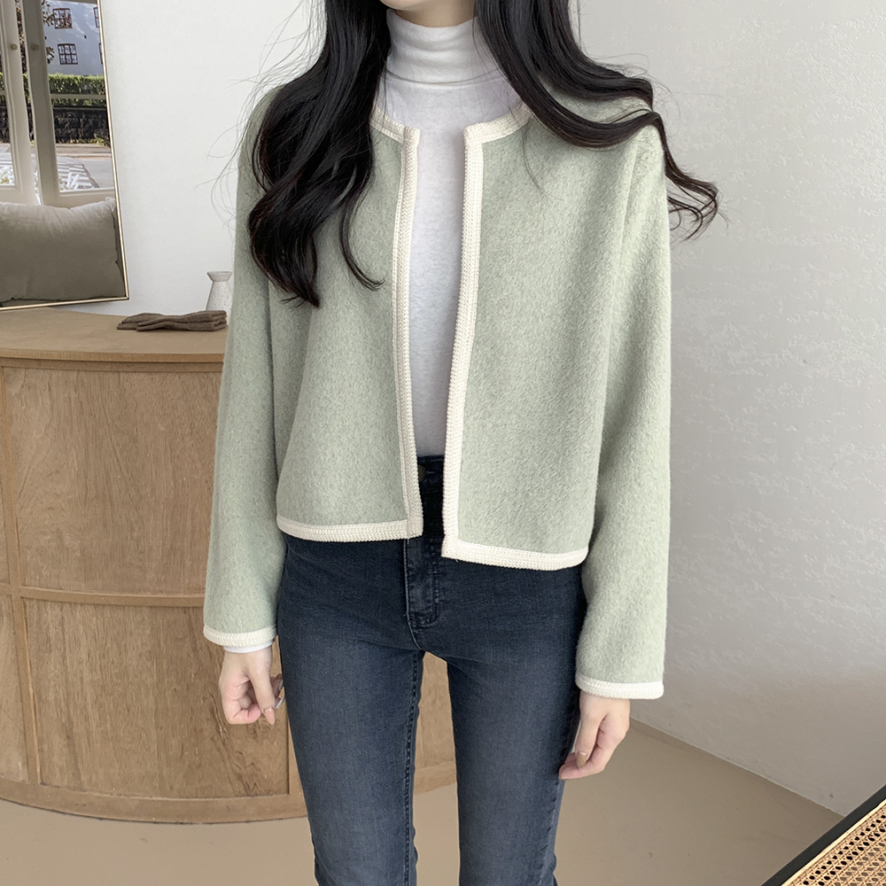 Woolen short niche Korean style all-match coat