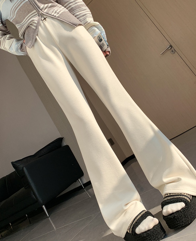 Casual micro speaker autumn and winter cashmere pants
