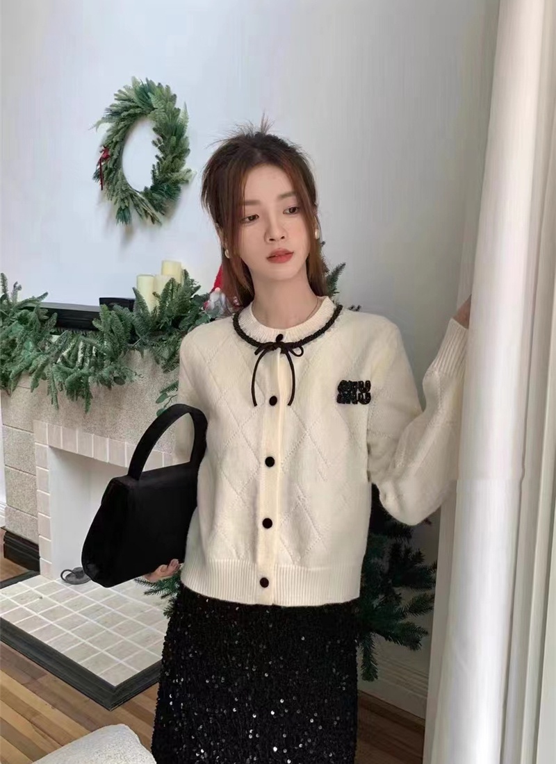 Autumn and winter chanelstyle cardigan temperament sweater