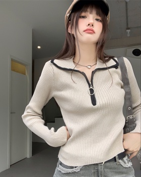Autumn and winter knitted tops bottoming sweater