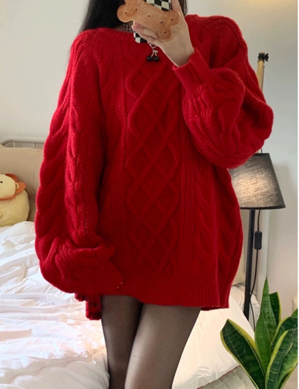 Autumn and winter lazy sweater thick tops for women