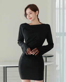 Fashion all-match slim Korean style temperament dress