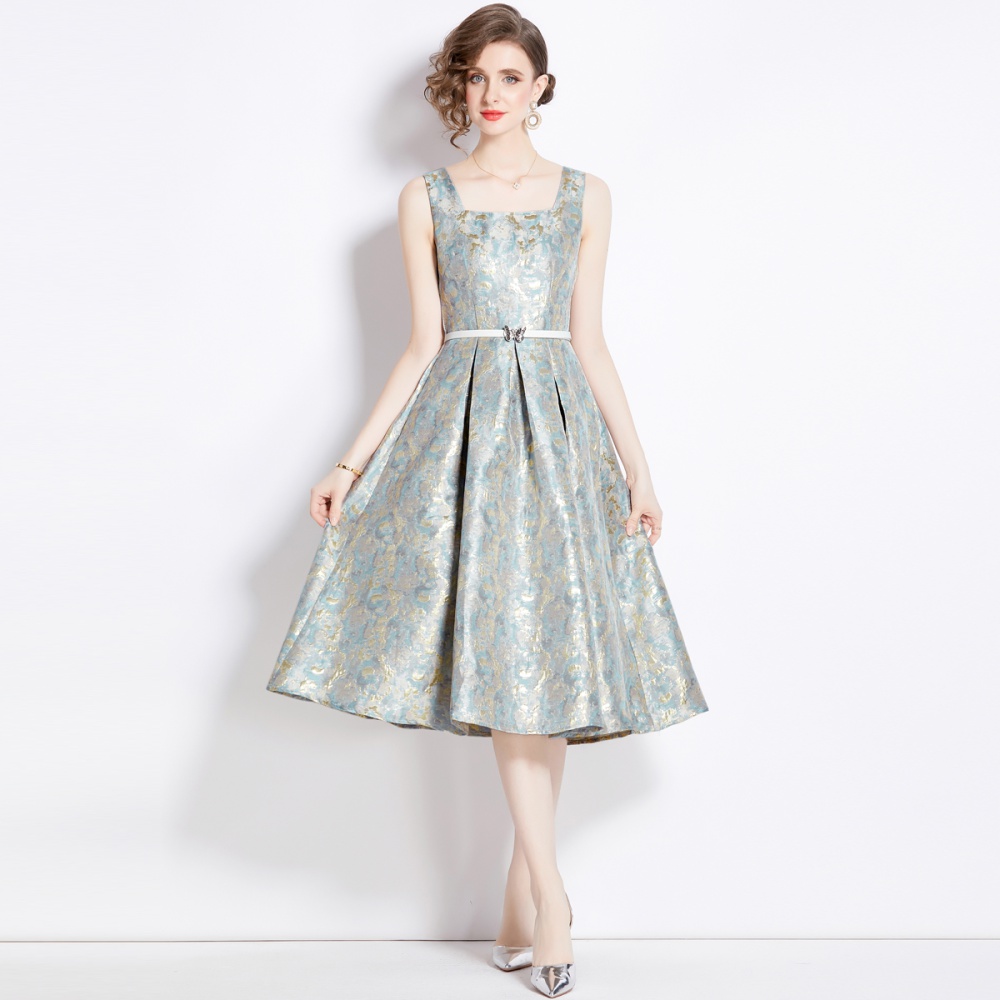 Spring jacquard refinement France style dress