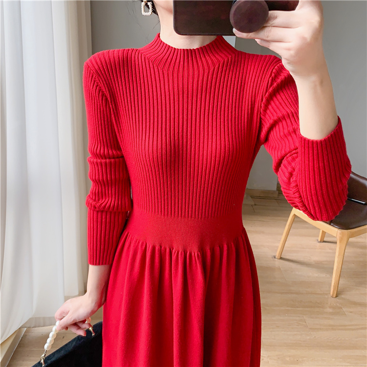 Knitted sweater dress dress for women