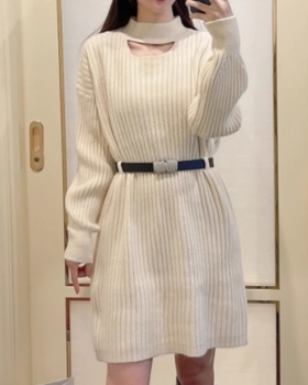 Loose liangsi dress knitted sweater dress for women